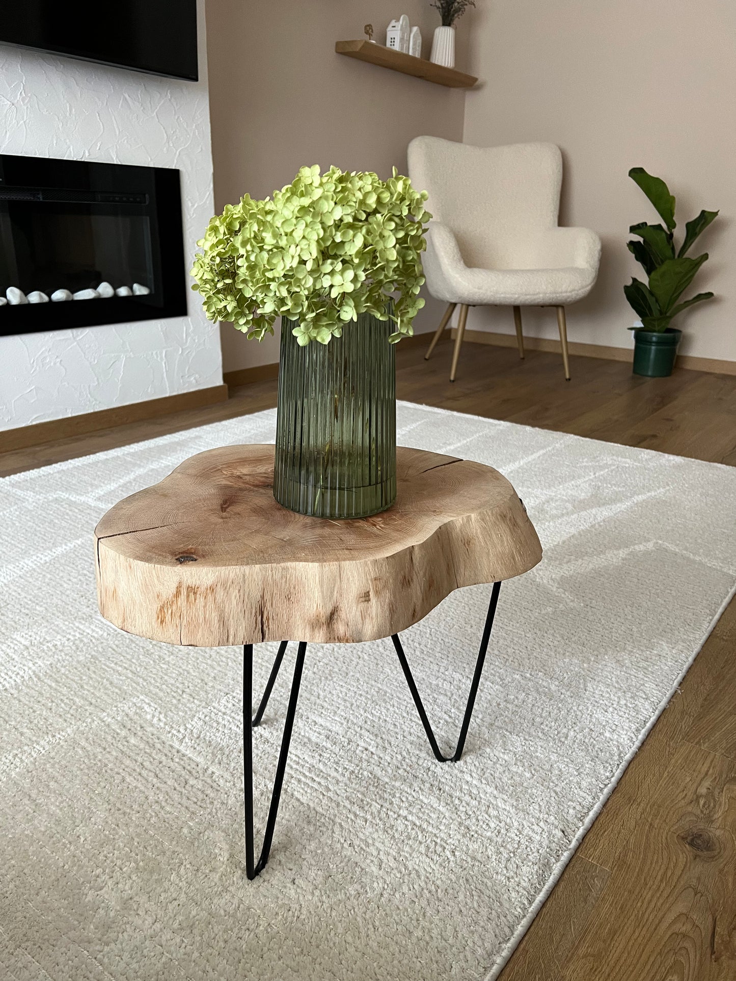 Solid oak coffee table - Overa