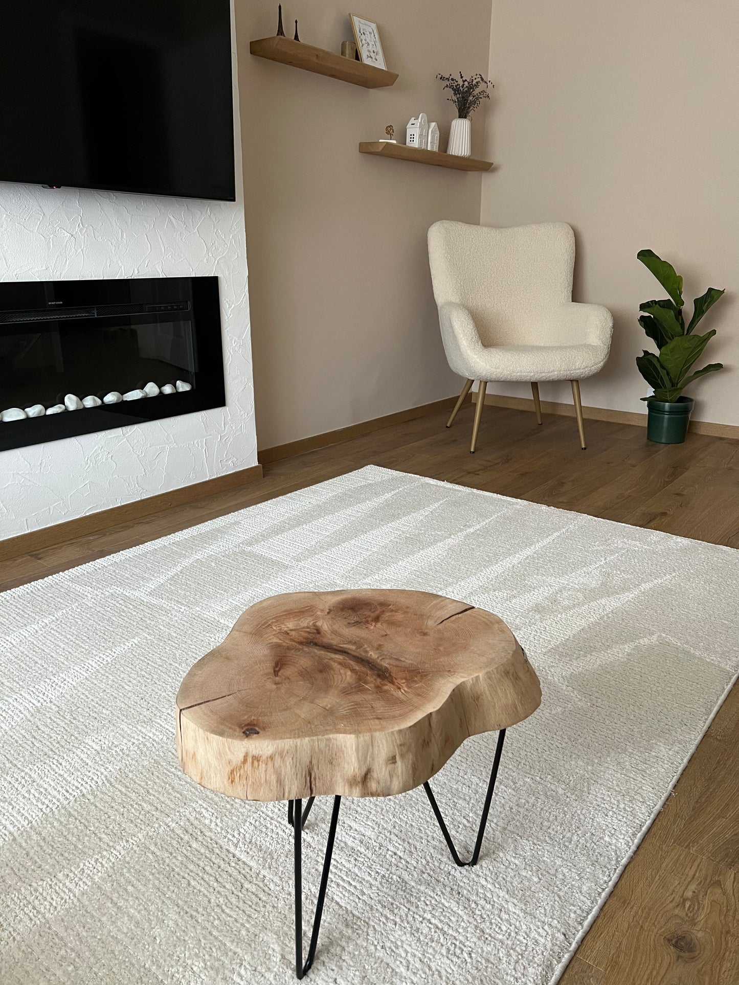 Solid oak coffee table - Overa